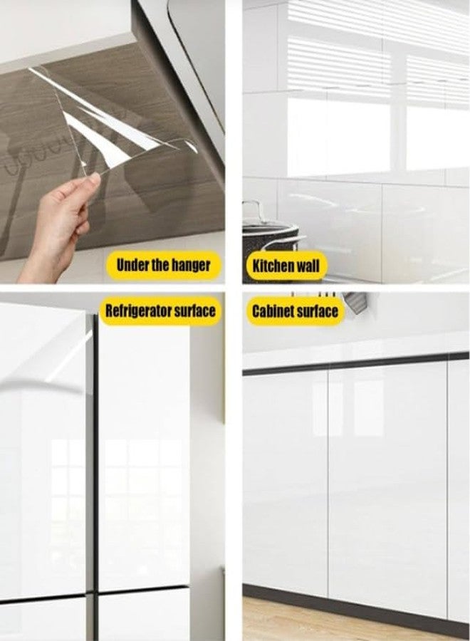 SUNBIRD Clear Kitchen Sticker, Waterproof Cupboard Sticker for Home Oil Proof Wallpaper (23in x 12 ft, Protective Film) - Image 5